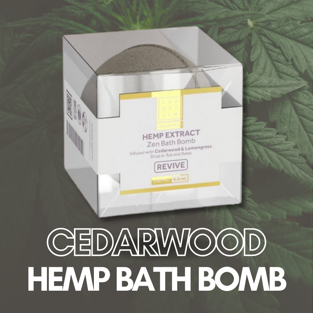 Cedarwood Hemp Bath Bomb (100MG)