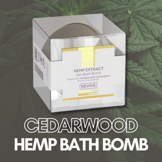 Cedarwood Hemp Bath Bomb (100MG)