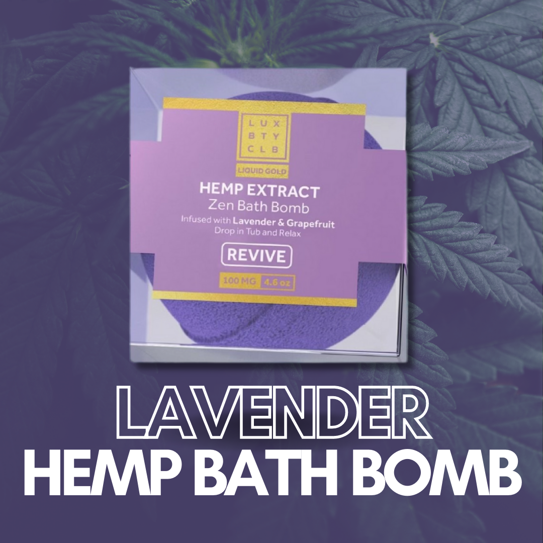 Lavender Hemp Bath Bomb (100MG)